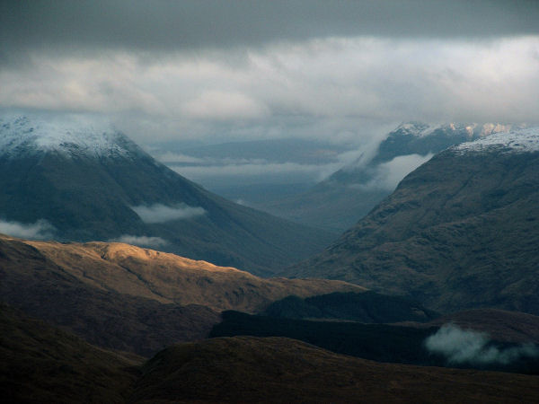 Looking north east from Beinn Sgulaird