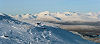 Ben Nevis under snow from Achallader