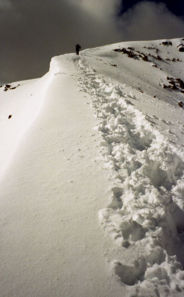 Snow Ridge on Bidean nam Bian